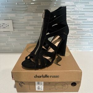 Charlotte Russe Black Women's Heeled Sandals